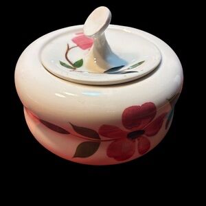 vintage Stetson sugar bowl lid Rio pattern floral mid-century